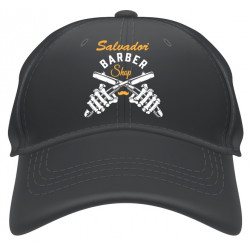 Gorra logo blanco barber shop